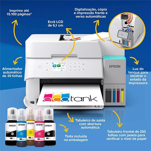 Impressora Multifunções Epson EcoTank ET-3956 - Image 2