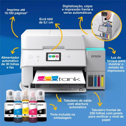 Impressora Multifunções Epson EcoTank ET-4956 - Image 9