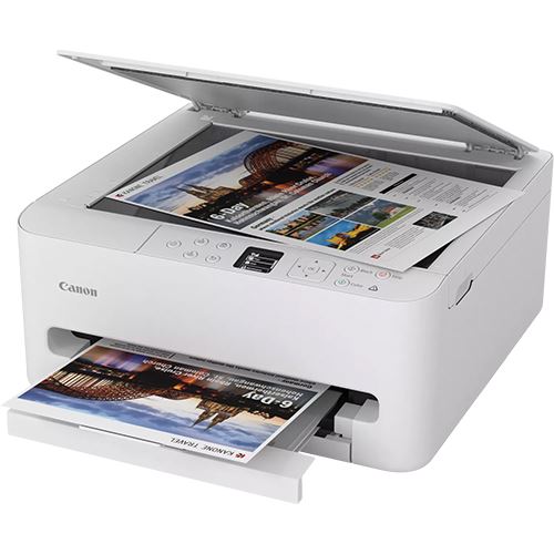 Impressora Multifunções Jato de Tinta Canon Pixma TS6550i - Branca - Image 4