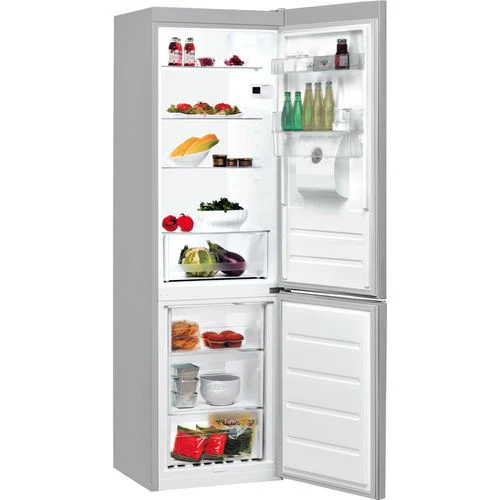 Frigorífico Combinado Indesit LI8 S1E S AQUA | 188,9x59,5x65,5 cm | 223 L | F | Prateado - Image 2