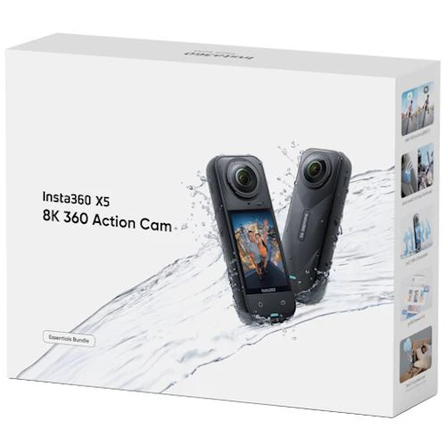 Action Cam 360º Insta360 X5 - Essentials Bundle - Preto - Image 8