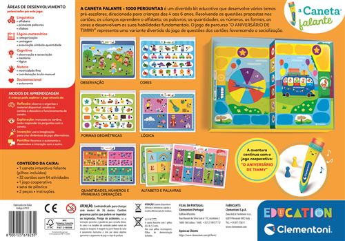 Jogo, A Caneta Falante - 1000 Perguntas - Education Clementoni - Image 2