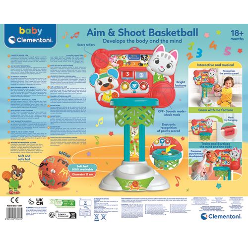 Jogo Basketball Divertido - Baby Clementoni - Image 3