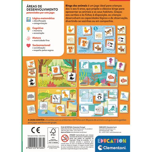 Jogo Bingo dos Animais - Education Clementoni - Image 4