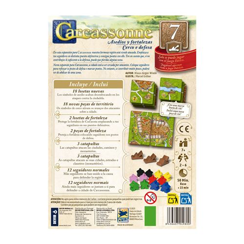 Jogo Carcassonne Expansão 7: Cerco e Defesa - Devir - Image 3