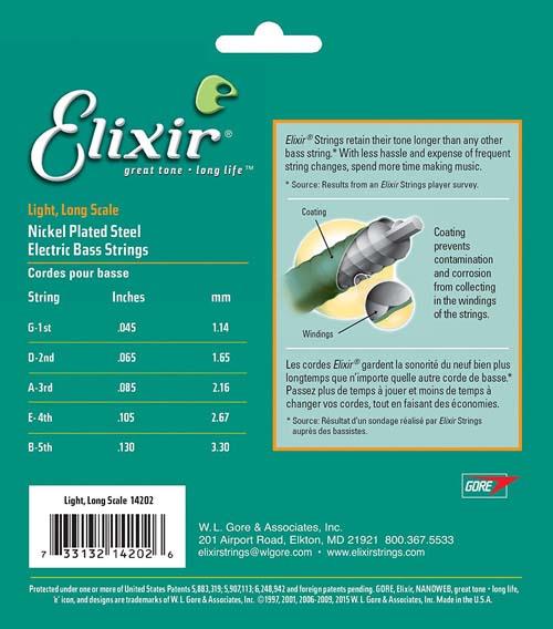 Jogo de Cordas para Baixo 45/130 Elixir - Image 2
