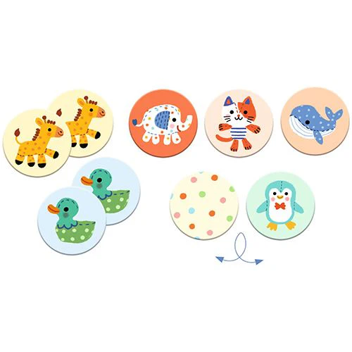 Jogo de Memória com Animais - 30 Peças - Djeco - Image 4