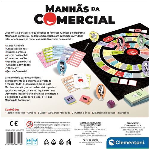 Jogo de Tabuleiro das Manhãs da Comercial - Clementoni - Image 3