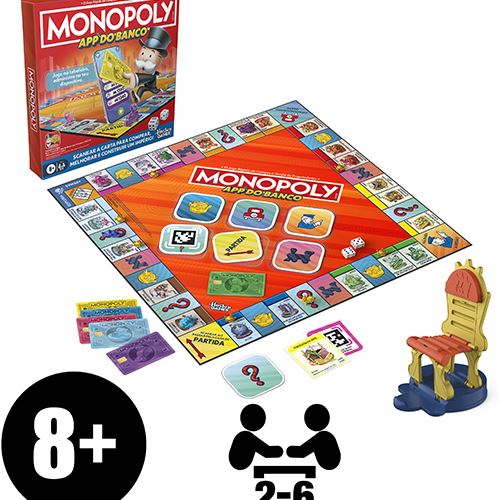 Jogo de Tabuleiro Monopoly App do Banco - Hasbro Games - Image 10