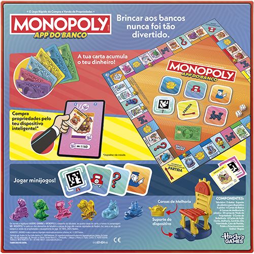 Jogo de Tabuleiro Monopoly App do Banco - Hasbro Games - Image 12
