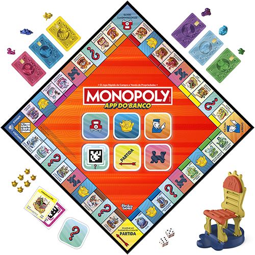Jogo de Tabuleiro Monopoly App do Banco - Hasbro Games - Image 2