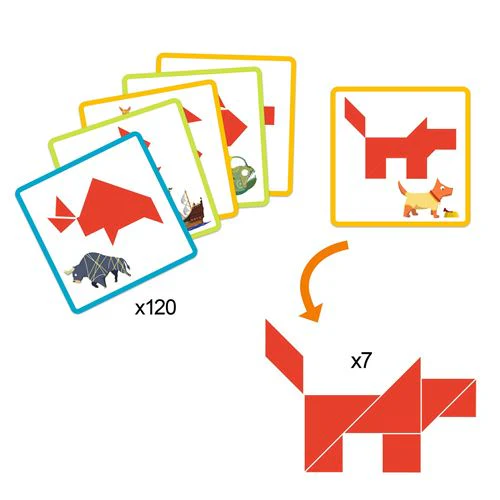 Jogo de Tabuleiro Tangram - Djeco Toys - Image 3