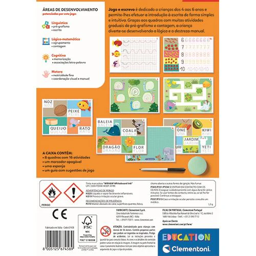 Jogo e Escrevo - Education Clementoni - Image 3