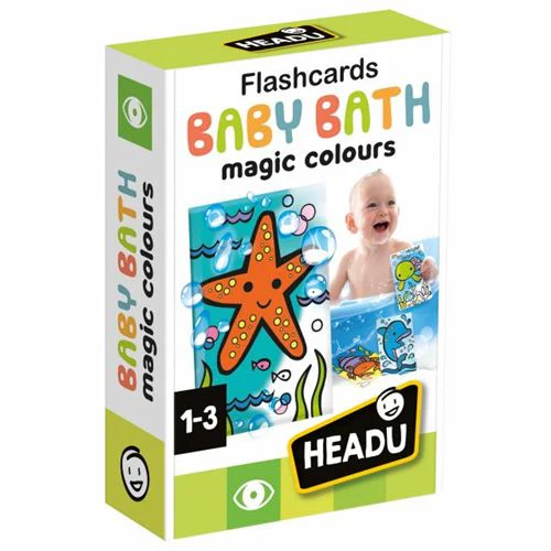 Jogo Flashcards Baby Bath: Magic Colours - Headu | Sig Toys