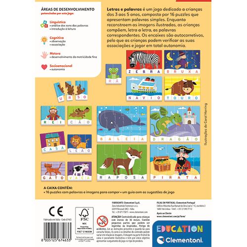 Jogo Letras e Palavras - Education Clementoni - Image 3