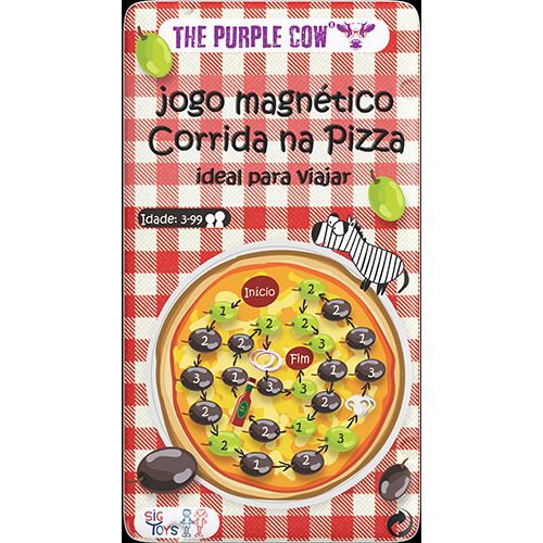 Jogo Magnético: Corrida na Pizza - The Purple Cow | Sig Toys