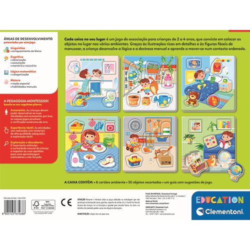 Jogo Montessori - Cada Coisa No Seu Lugar - Education Clementoni - Image 4