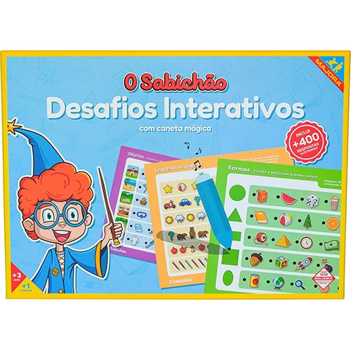 Jogo O Sabichão: Desafios Interativos com Caneta Mágica - Majora | Concentra