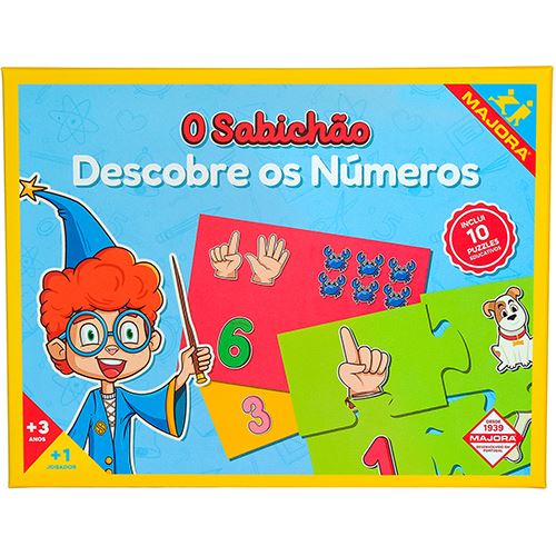 Jogo O Sabichão: Descobre os Números - Majora | Concentra