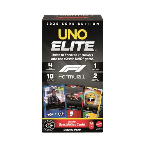 Jogo Uno Elite Fórmula 1 - Edição Pack Iniciante - Mattel Games