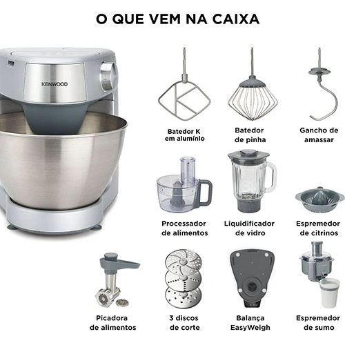 Robot de Cozinha Kenwood Prospero+ KHC29A.R0SI | 4.3 L | 1000 W - Cinzento - Image 7