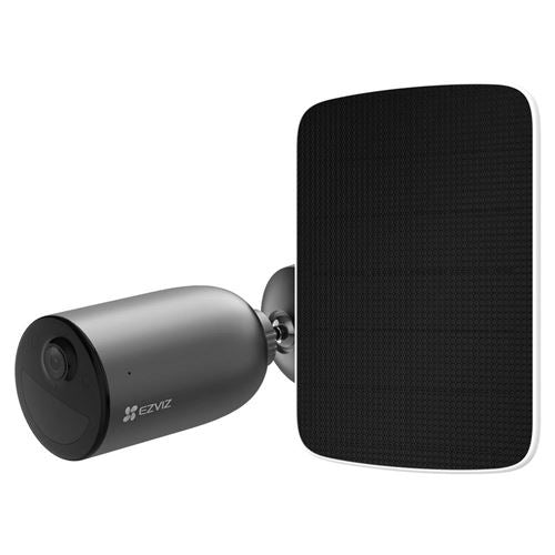 Kit Câmara de Segurança Exterior Inteligente Wi-Fi Ezviz EB3 com Visão Noturna - 2K + Painel Solar