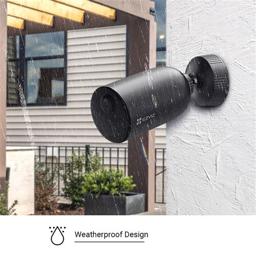 Kit Câmara de Segurança Exterior Inteligente Wi-Fi Ezviz EB3 com Visão Noturna - 2K + Painel Solar - Image 3