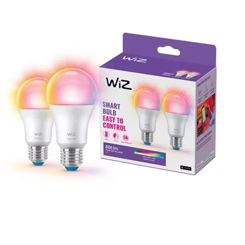 Kit de Lâmpadas Inteligentes Wiz LED A60 | E27 - 2x Unid. - Image 2