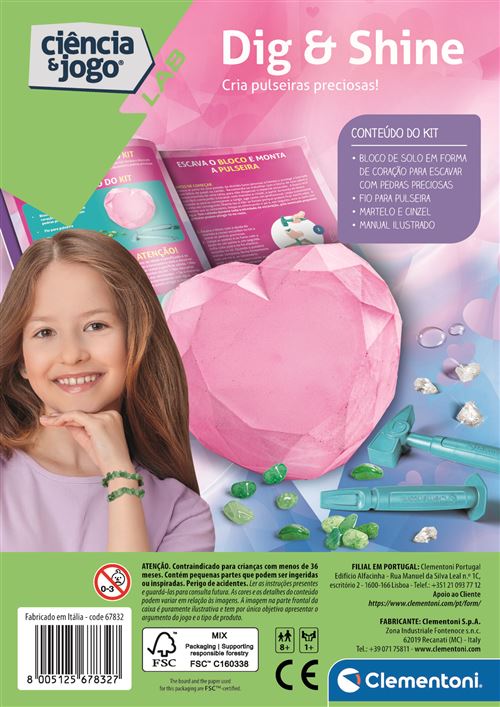 Kit Dig & Shine DIY - Cria asTuas Braceletes - Clementoni - Image 4