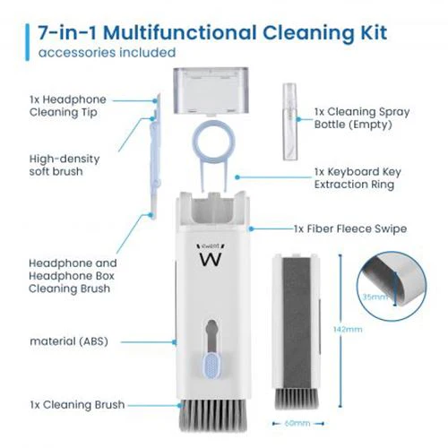Kit Limpeza 7 em 1 Ewent EW5630 - Branco - Image 2