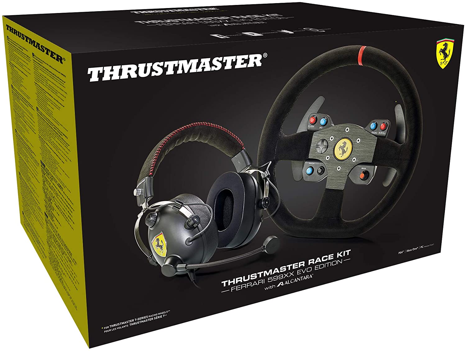 Kit Volante Thrustmaster Multi Ferrari 599xx Evo 30 Add-On Alcantara Edition + Headset Ferrari - Image 4