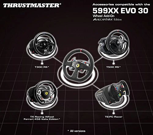 Kit Volante Thrustmaster Multi Ferrari 599xx Evo 30 Add-On Alcantara Edition + Headset Ferrari - Image 5