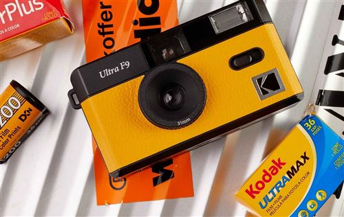 Máquina Fotográfica Analógica Kodak Ultra F9 - Amarelo - Image 4
