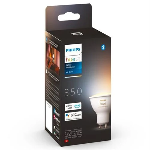 Lâmpada Smart Philips Hue LED Wi-Fi 4.3W GU10 - Image 3