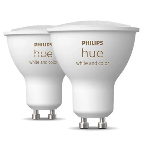 Lâmpada Smart Philips Hue WCA LED Wi-Fi 4.3W GU10 Pack 2 Unidades - Image 2