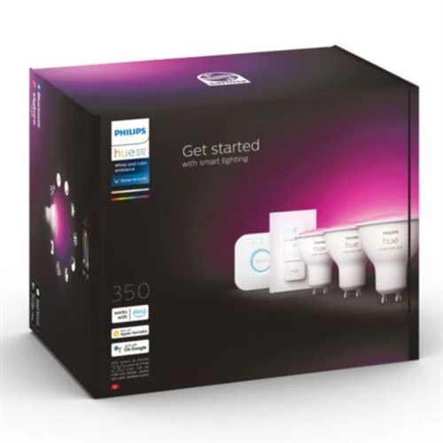 Lâmpada Smart Philips Hue WCA LED Wi-Fi 4.3W GU10 Starter Kit - Image 3