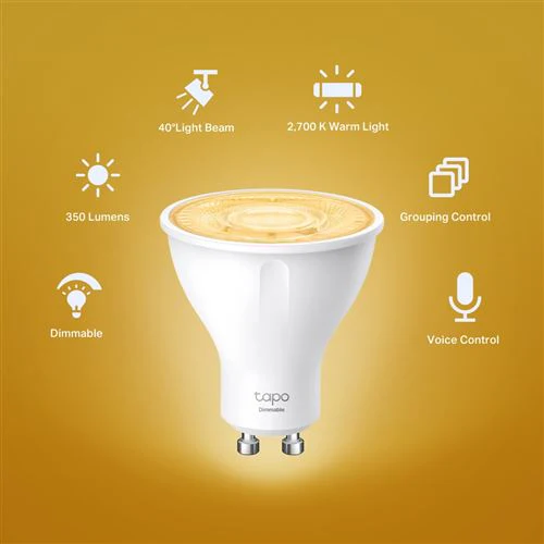 Lâmpada Inteligente TP-Link Tapo L610 Smart Wi-Fi Spotlight Dimmable 2700 K - Image 4