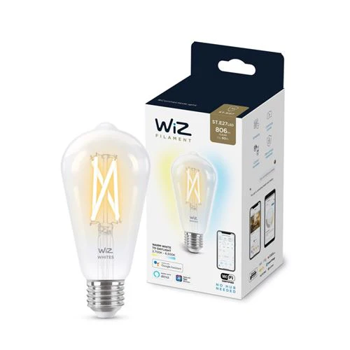 Lâmpada Smart WiZ LED Wi-Fi 6.7W ST64 E27 - Image 2