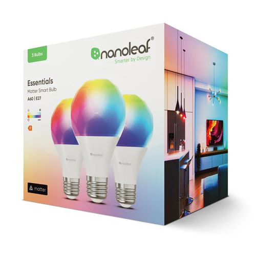 Lâmpadas Nanoleaf Essentials Matter A60/E27 - Pak 3 Unidades - Image 6