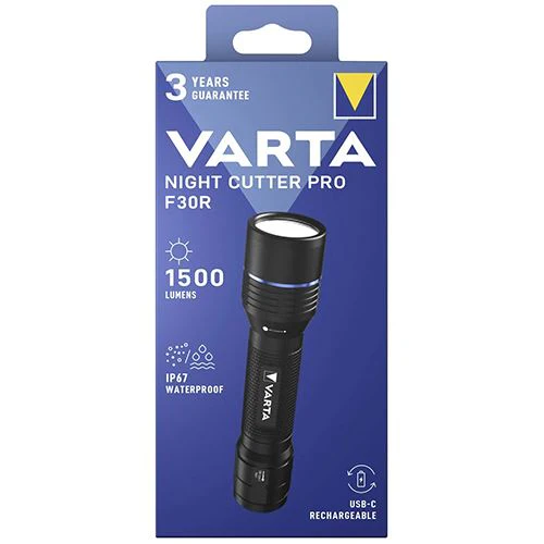 Lanterna Recarregável Varta Night Cutter Pro F30R - Preto - Image 3