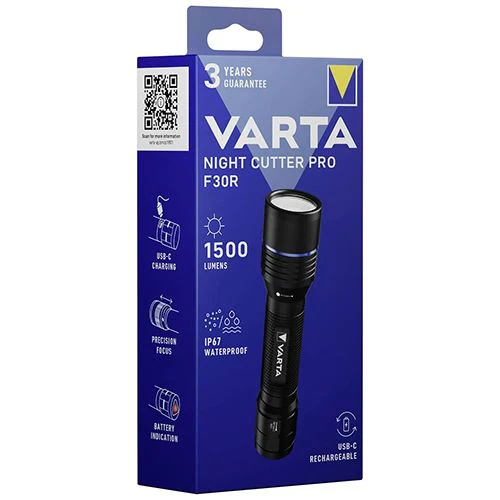 Lanterna Recarregável Varta Night Cutter Pro F30R - Preto - Image 4