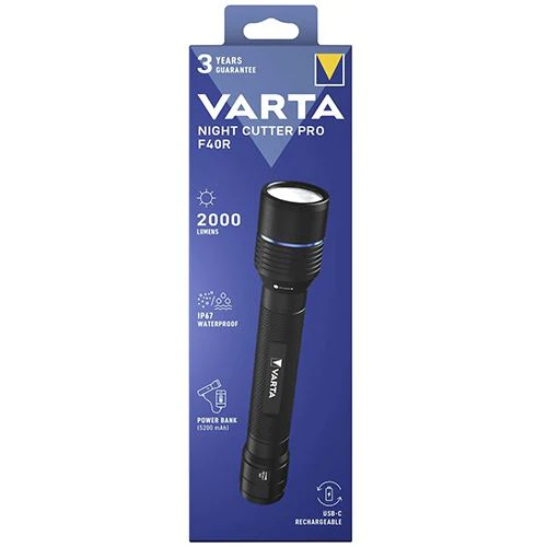 Lanterna Recarregável Varta Night Cutter Pro F40R - Preto - Image 3