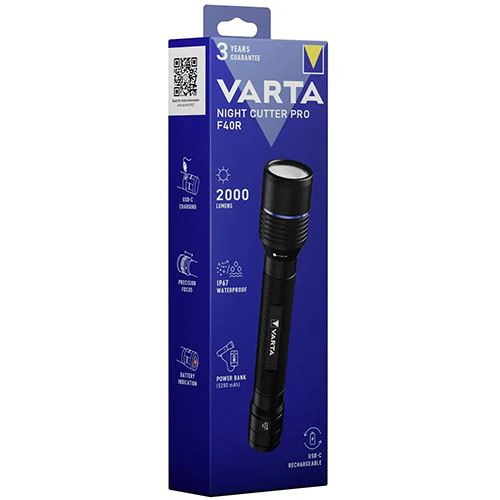 Lanterna Recarregável Varta Night Cutter Pro F40R - Preto - Image 4