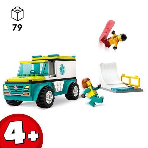 LEGO City 60403 - Ambulância de Emergência e Snowboarder - Image 2