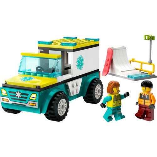 LEGO City 60403 - Ambulância de Emergência e Snowboarder - Image 3