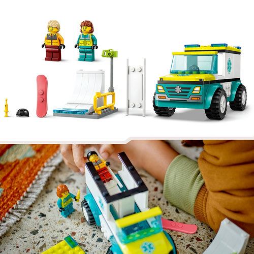 LEGO City 60403 - Ambulância de Emergência e Snowboarder - Image 5
