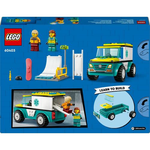 LEGO City 60403 - Ambulância de Emergência e Snowboarder - Image 9