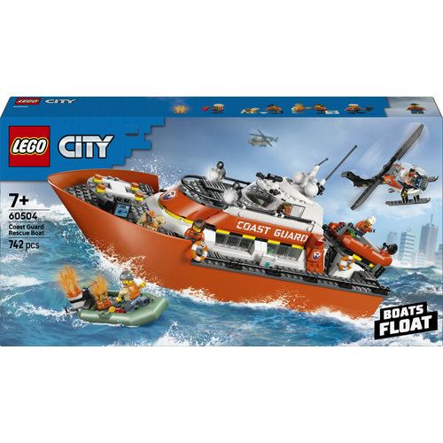 LEGO® City 60504 - Barco e Helicóptero de Resgate da Guarda Costeira