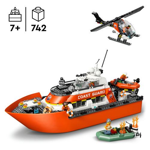 LEGO® City 60504 - Barco e Helicóptero de Resgate da Guarda Costeira - Image 3