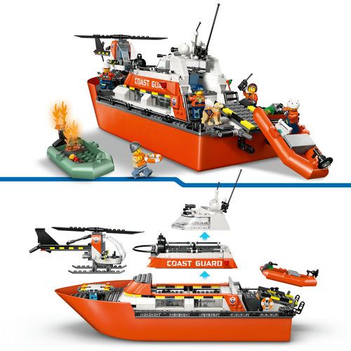 LEGO® City 60504 - Barco e Helicóptero de Resgate da Guarda Costeira - Image 4